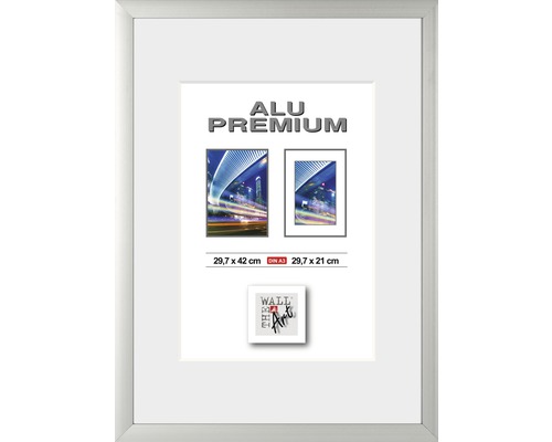 The Wall Picture frame aluminum Quattro silver 29.7x42 cm (DIN A 3)
