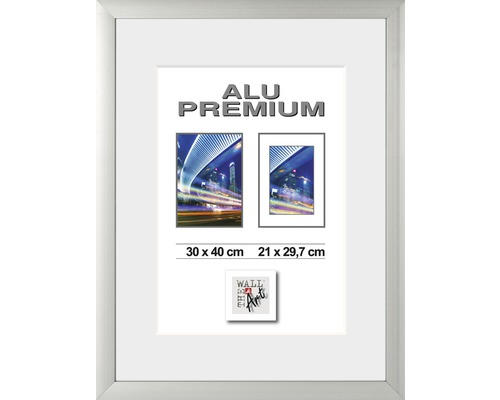 The Wall Picture frame aluminum Quattro silver 30x40 cm