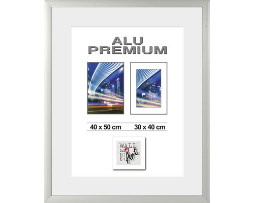 The Wall Picture frame aluminum Quattro silver 40x50 cm