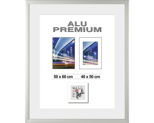 The Wall Picture frame aluminum Quattro silver 50x60 cm
