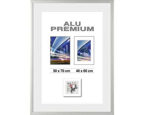 The Wall Picture frame aluminum Quattro silver 50x70 cm