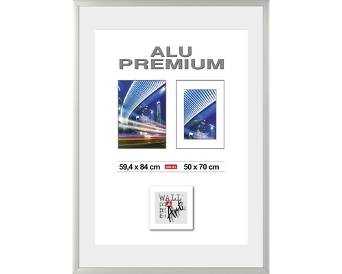 The Wall Picture frame aluminum Quattro silver 59.4x84 cm (DIN A 1)