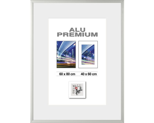 The Wall Picture frame aluminum Quattro silver 60x80 cm