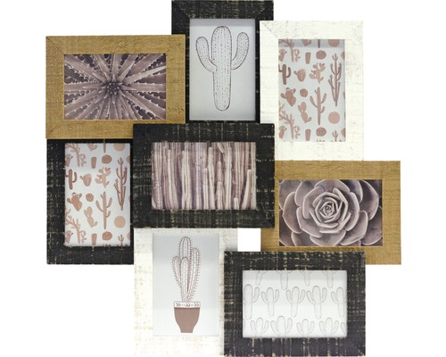 The Wall Picture frame Collage Max natural/gray 48x48 cm 8 photos 10x15 cm
