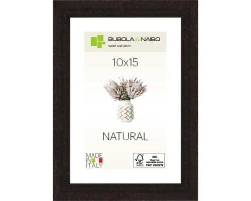 Bubola&Naibo Picture frame wood BASIC brown 10x15 cm