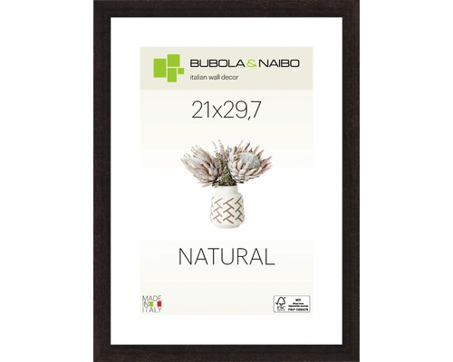 Bubola&Naibo Picture frame wood BASIC brown 21x29.7 cm (DIN A4)