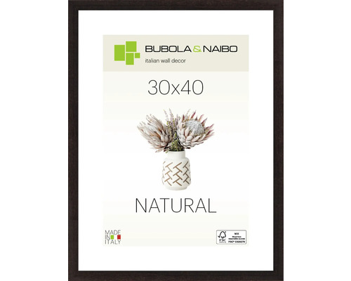 Bubola&Naibo Picture frame wood BASIC brown 30x40 cm