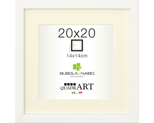 Bubola&Naibo Picture frame wood BASIC white 20x20 cm