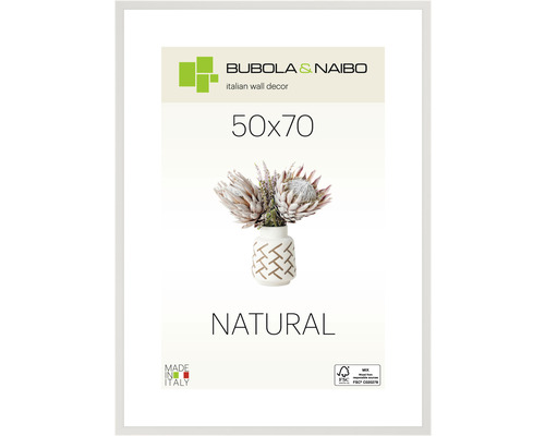 Bubola&Naibo Picture frame wood BASIC white 50x70 cm