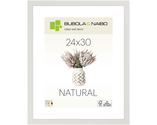Bubola&Naibo Picture frame wood BASIC light white 24x30 cm