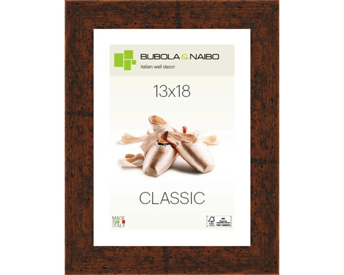 Bubola&Naibo Picture frame wood CLASSIC brown 13x18 cm