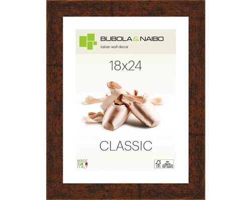 Bubola&Naibo Picture frame wood CLASSIC brown 18x24 cm