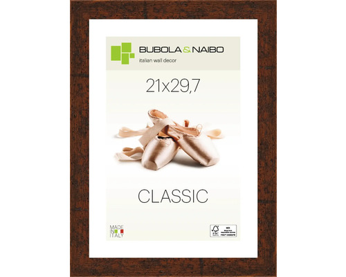 Bubola&Naibo Picture frame wood CLASSIC brown 21x29.7 cm (DIN A4)