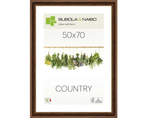 Bubola&Naibo Picture frame wood country rustic brown 50x70 cm