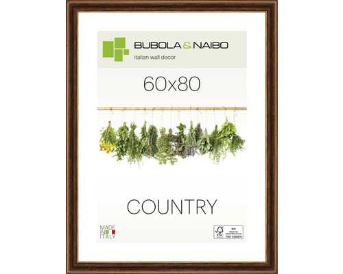 Bubola&Naibo Picture frame wood country rustic brown 60x80 cm