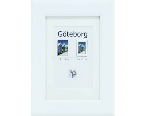 The Wall Picture frame wood Gothenburg white 13x18 cm