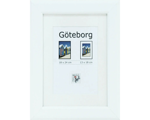 The Wall Picture frame wood Gothenburg white 18x24 cm