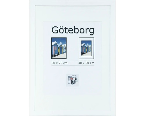 The Wall Picture frame wood Gothenburg white 50x70 cm