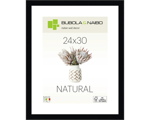 Bubola&Naibo Black wooden picture frame 24x30 cm
