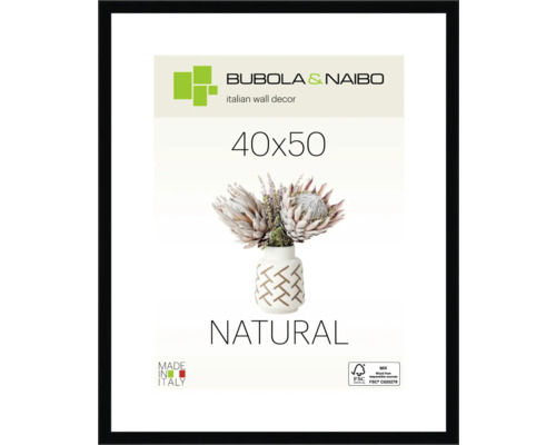 Bubola&Naibo Black wooden picture frame 40x50 cm