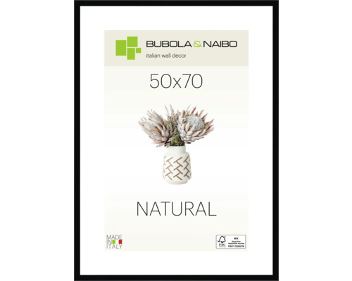 Bubola&Naibo Picture frame wood black 50x70 cm