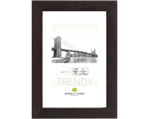 Bubola&Naibo Trendy brown wooden picture frame 15x20 cm