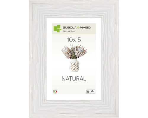 Bubola&Naibo Wooden picture frame TRENDY white 10x15 cm