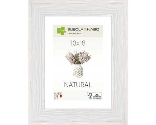 Bubola&Naibo Wooden picture frame TRENDY white 13x18 cm