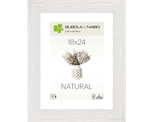 Bubola&Naibo Wooden picture frame TRENDY white 18x24 cm