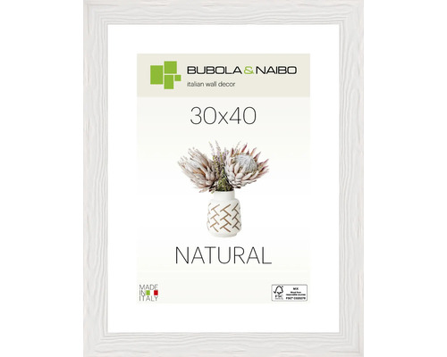 Bubola&Naibo Wooden picture frame TRENDY white 30x40 cm