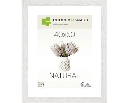 Bubola&Naibo Wooden picture frame TRENDY white 40x50 cm