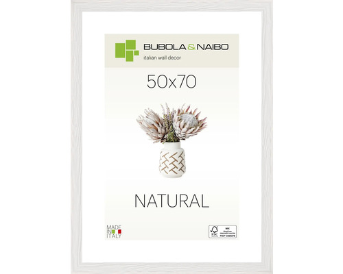 Bubola&Naibo Wooden picture frame TRENDY white 50x70 cm
