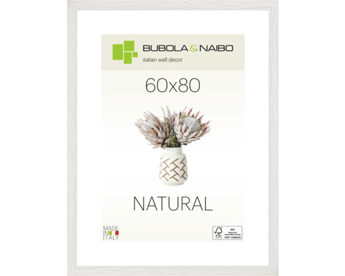 Bubola&Naibo Wooden picture frame TRENDY white 60x80 cm