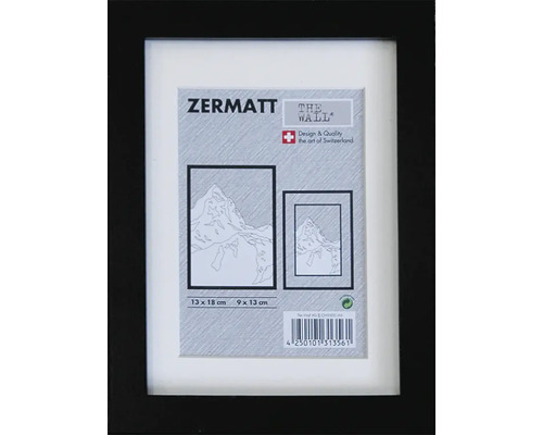 The Wall Picture frame wood Zermatt black 13x18 cm