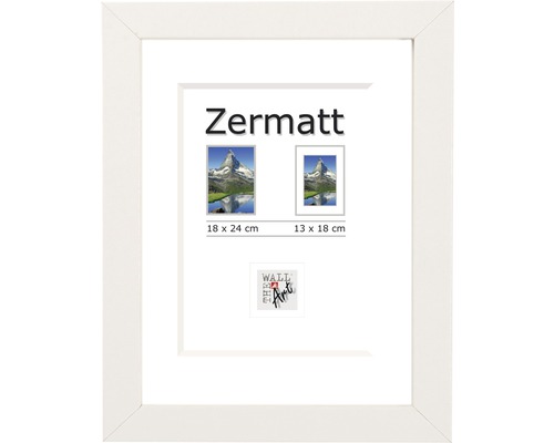 The Wall Picture frame wood Zermatt white 18x24 cm