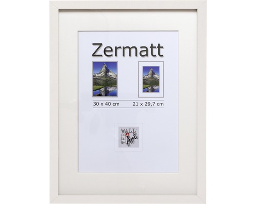 The Wall Zermatt wooden picture frame white 30x40 cm