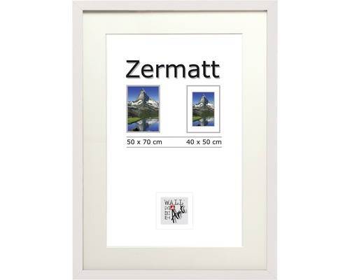 The Wall Picture frame wood Zermatt white 50x70 cm