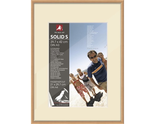 The Wall Picture frame, plastic, beech finish, 29.7x42 cm (DIN A3)