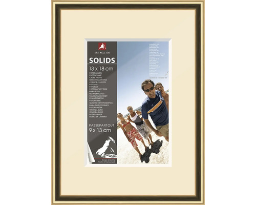 The Wall Photo frame plastic gold 13x18 cm
