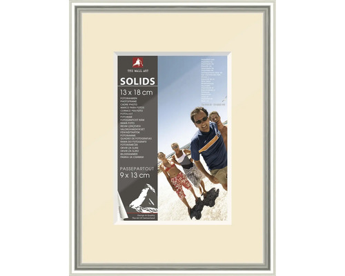 The Wall Plastic picture frame silver 13x18 cm