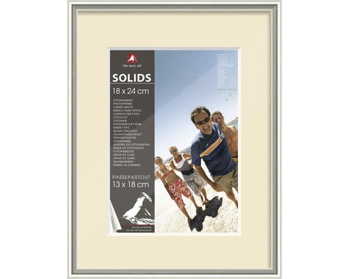 The Wall Plastic picture frame silver 18x24 cm