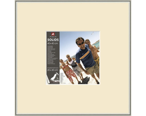 The Wall Silver plastic picture frame 40x40 cm
