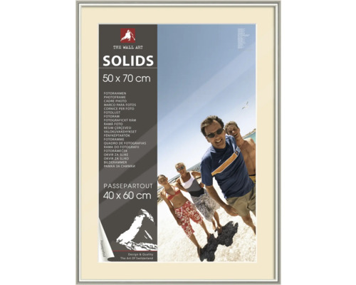 The Wall Silver plastic picture frame 50x70 cm