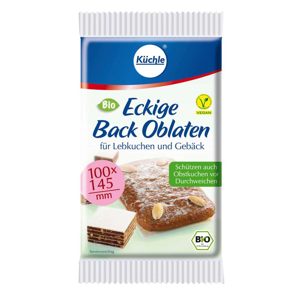 Küchle Organic baking wafers square