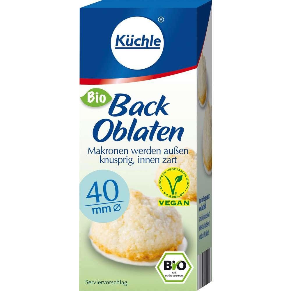 Küchle Organic baking wafers round, 40 mm