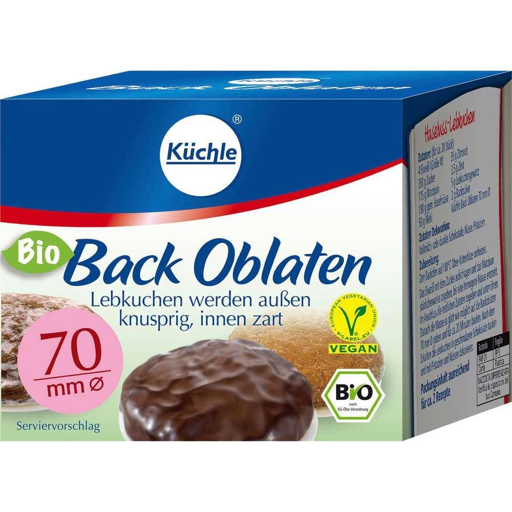 Küchle Organic baking wafers round, 70mm