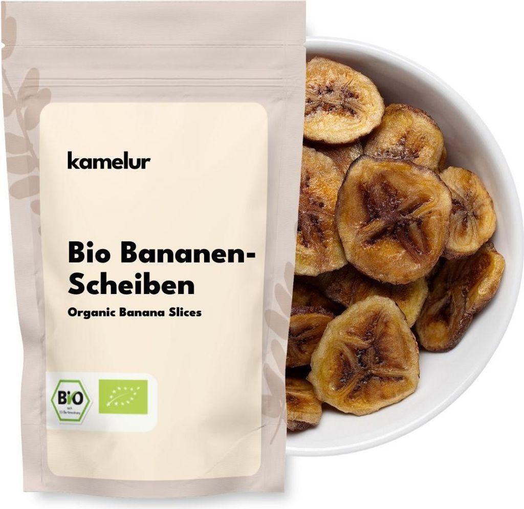 Kamelur Organic unsweetened bananas 1kg 1000g