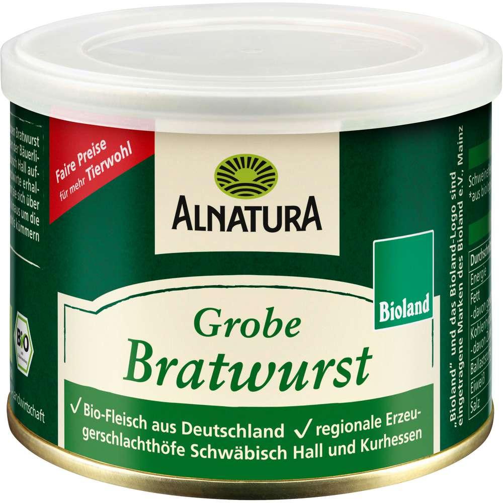Alnatura Organic bratwurst, coarse