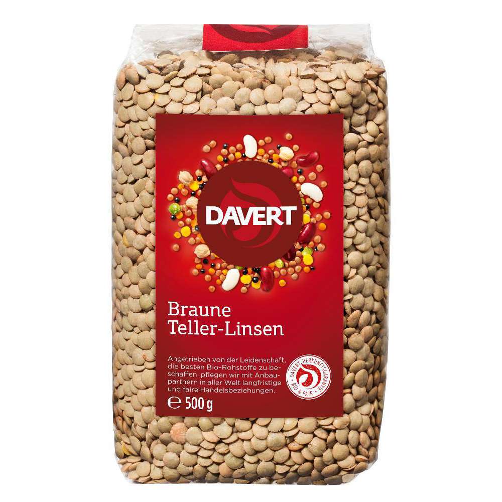 Davert Organic brown lentils