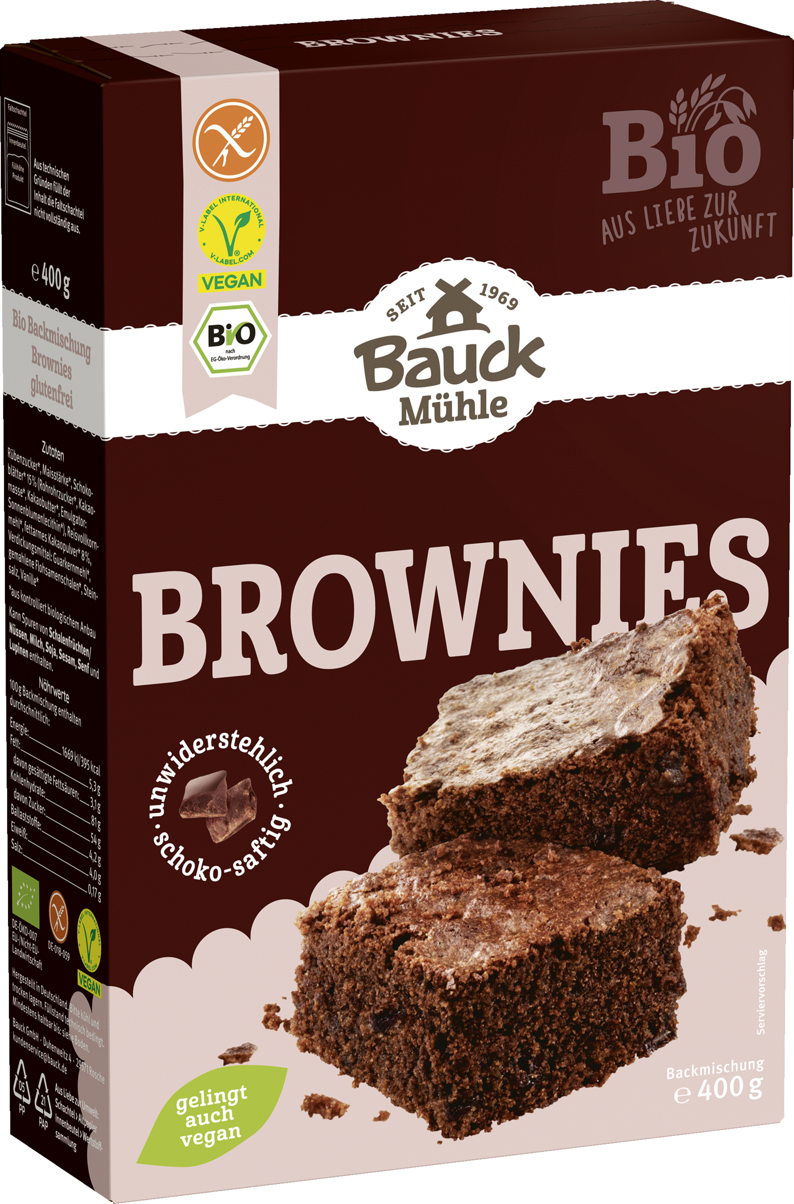 Bauck Mühle Organic brownies baking mix